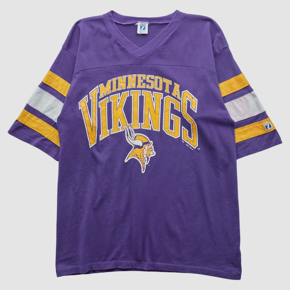 Minnesota Vikings Logo 7 90s T-shirt Purple Vintage - Fanatics