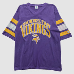 Minnesota Vikings Logo 7 90s T-shirt Purple Vintage - Fanatics