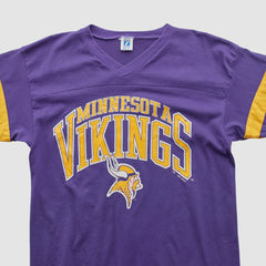 Minnesota Vikings Logo 7 90s T-shirt Purple Vintage - Fanatics