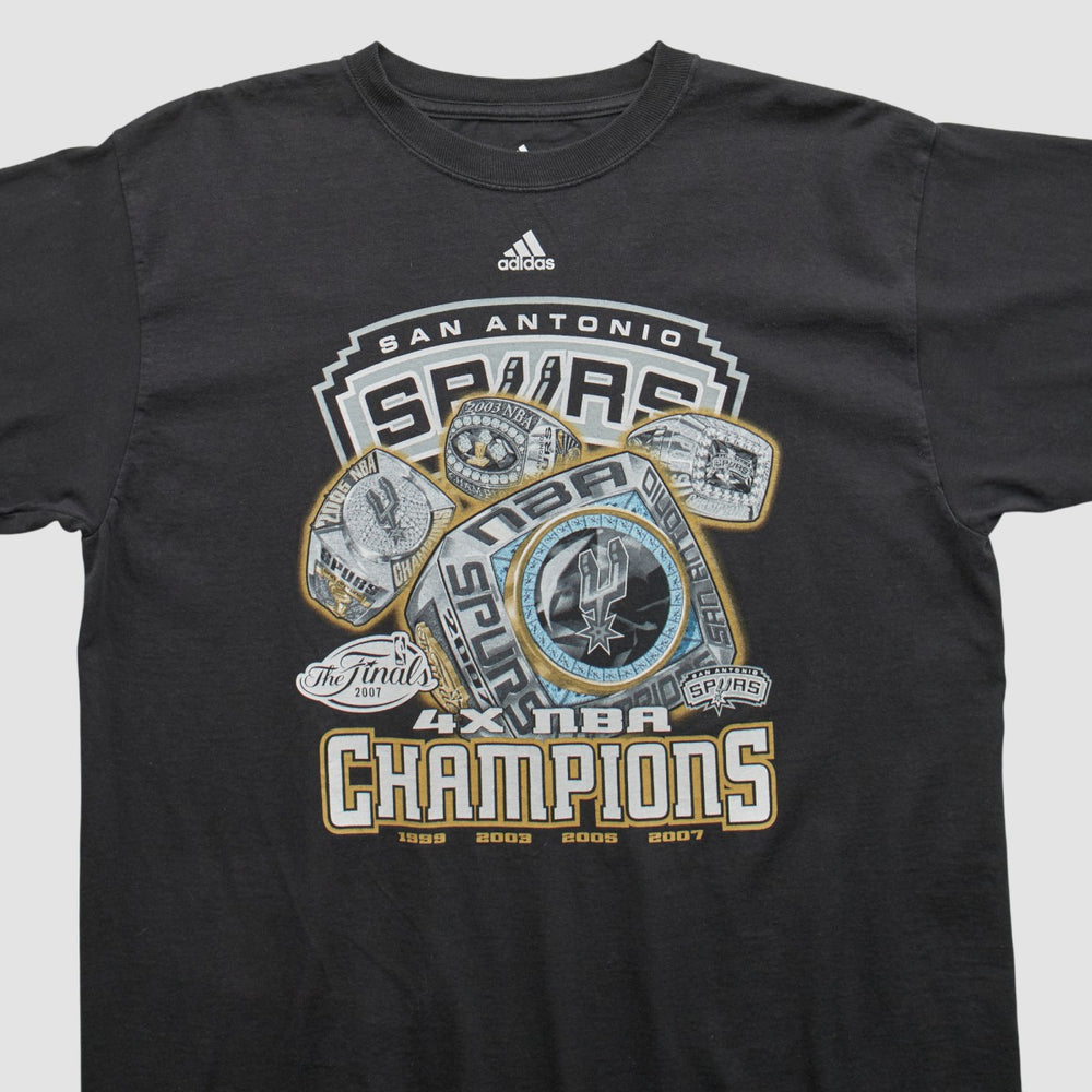 Adidas - San Antonio Spurs 2007 T-shirt - Black Vintage