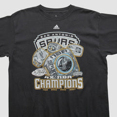 Adidas - San Antonio Spurs 2007 T-shirt - Black Vintage