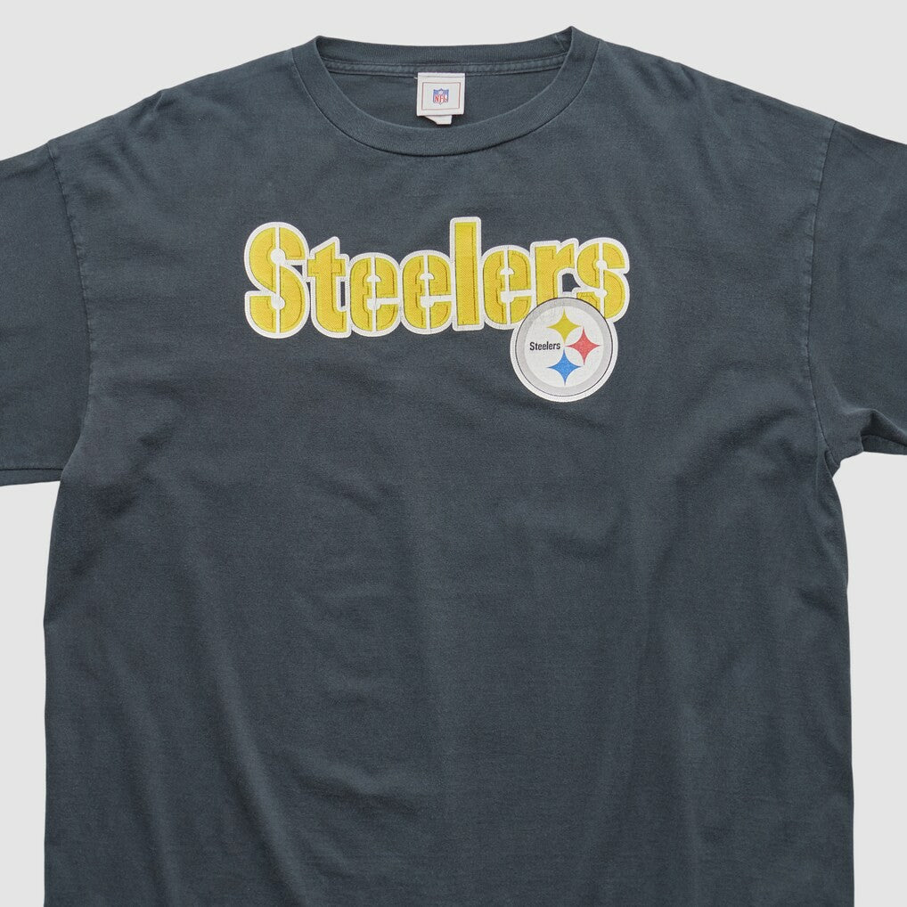 Pittsburgh Steelers NFL 2000s Long Sleeve T-shirt Charcoal Vintage - Fanatics