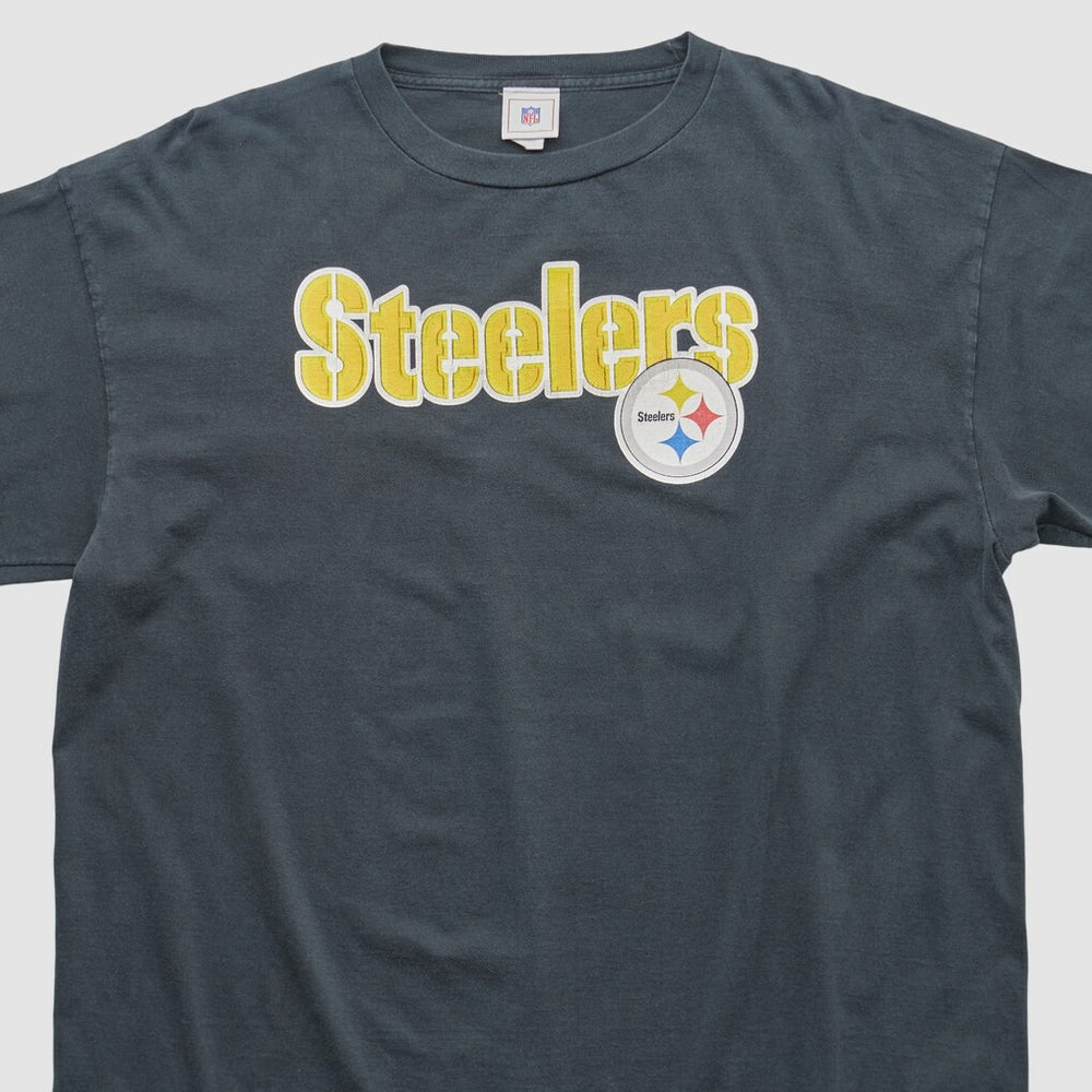 Pittsburgh Steelers NFL 2000s Long Sleeve T-shirt Charcoal Vintage - Fanatics