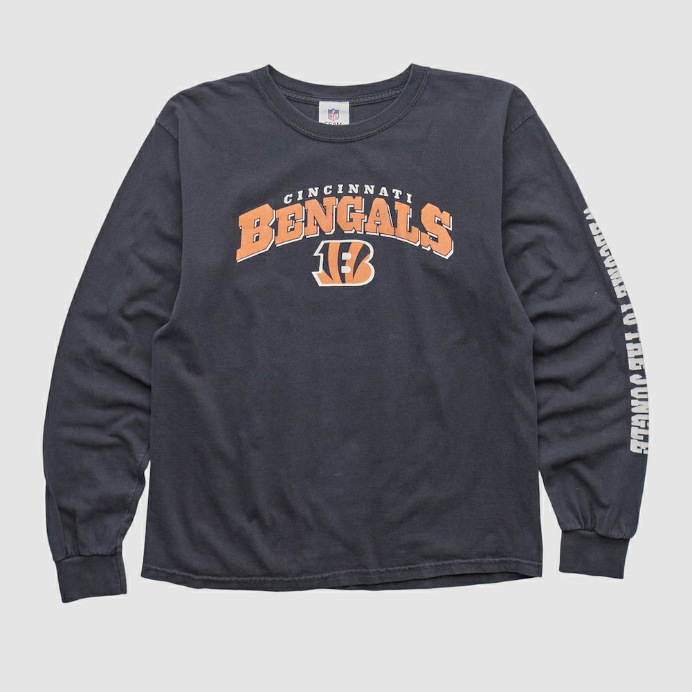 Cincinnati Bengals NFL 2010s Long Sleeve T-shirt Charcoal Vintage - Fanatics