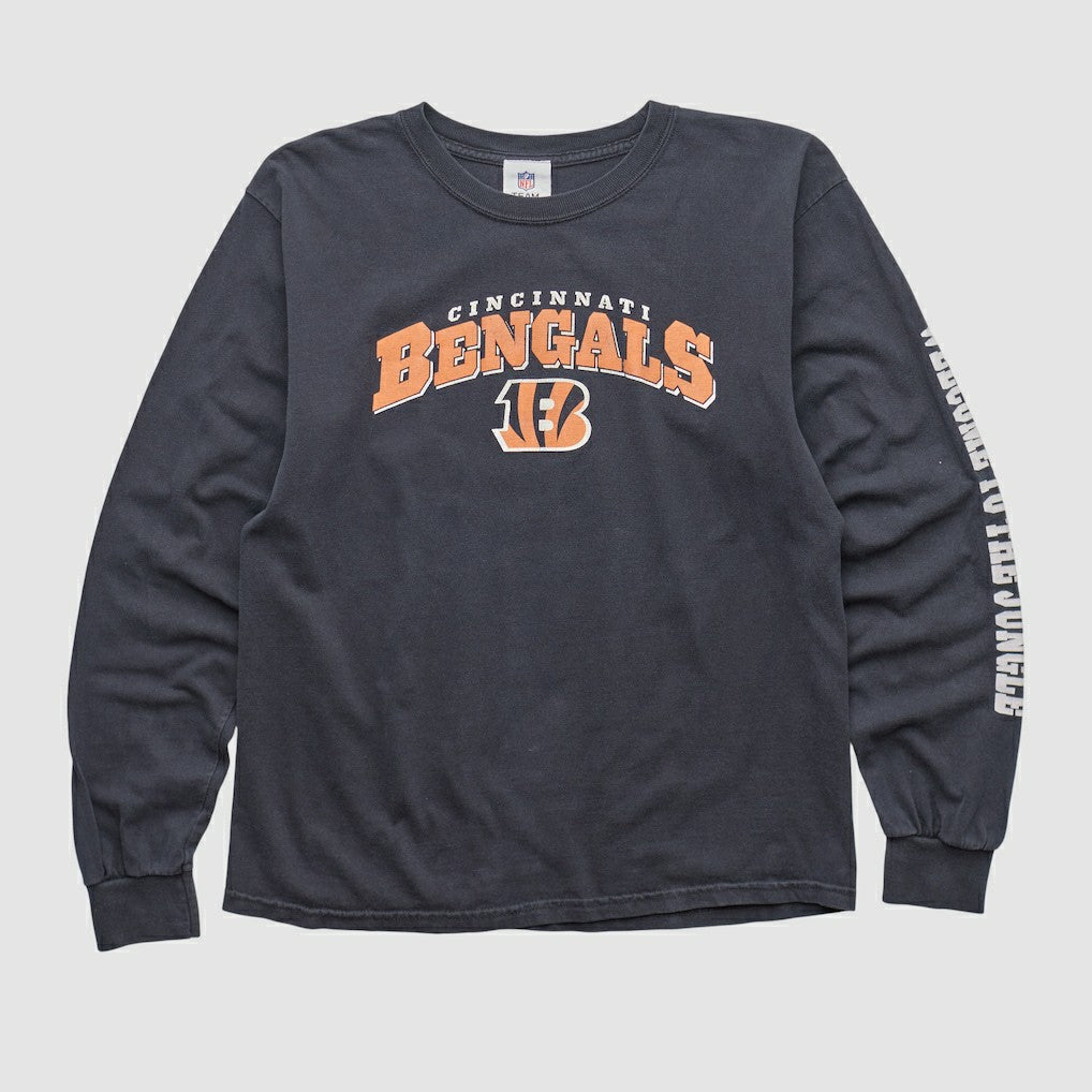 Cincinnati Bengals NFL 2010s Long Sleeve T-shirt Charcoal Vintage - Fanatics