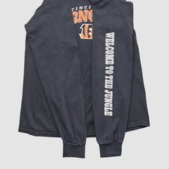 Cincinnati Bengals NFL 2010s Long Sleeve T-shirt Charcoal Vintage - Fanatics