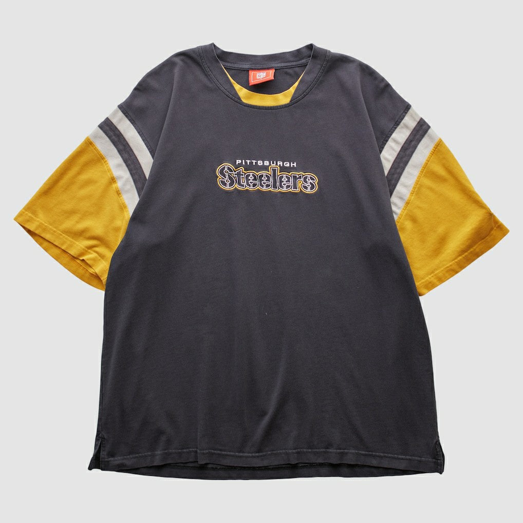 Pittsburgh Steelers NFL 2000s T-shirt Black Vintage - Fanatics