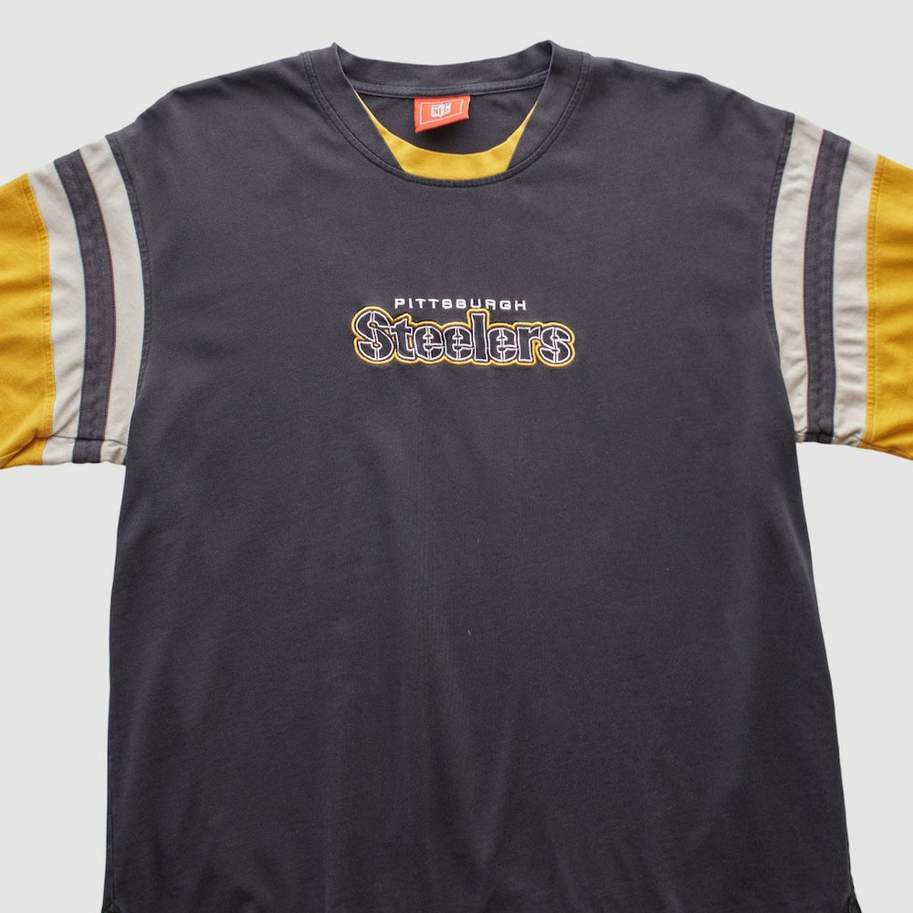 Pittsburgh Steelers NFL 2000s T-shirt Black Vintage - Fanatics