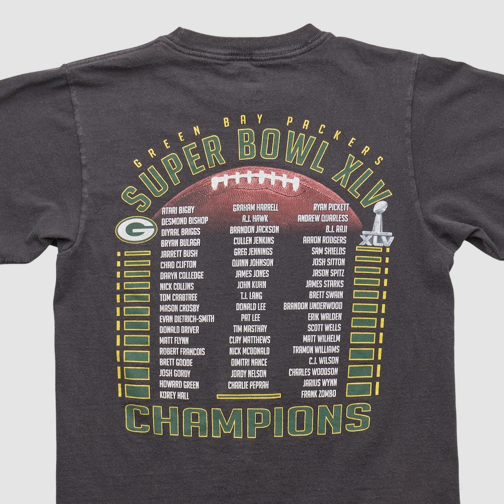 Green Bay Packers Reebok 2011 T-shirt Black Vintage - Fanatics