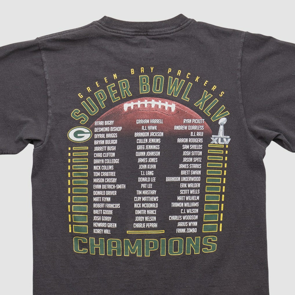 Green Bay Packers Reebok 2011 T-shirt Black Vintage - Fanatics
