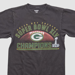 Green Bay Packers Reebok 2011 T-shirt Black Vintage - Fanatics