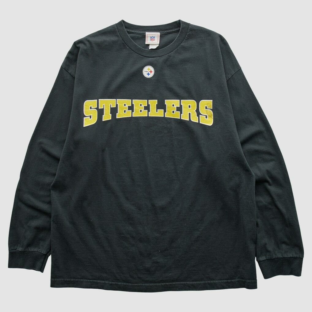 Pittsburgh Steelers NFL 2000s Long Sleeve T-shirt Black Vintage - Fanatics