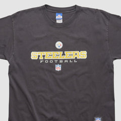 Pittsburgh Steelers Reebok 2000s T-shirt Black Vintage - Fanatics