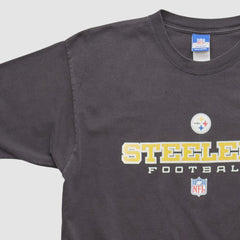 Pittsburgh Steelers Reebok 2000s T-shirt Black Vintage - Fanatics