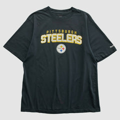 Pittsburgh Steelers Reebok 2000s T-shirt Black Vintage - Fanatics