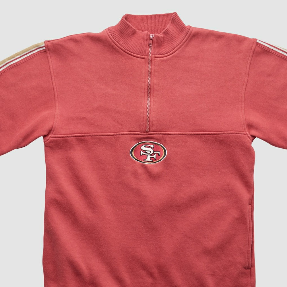 San Francisco 49ers NFL 2000s 1/4 Zip Sweatshirt Red Vintage - Fanatics