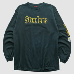 Pittsburgh Steelers NFL 2000s Long Sleeve T-shirt Black Vintage - Fanatics