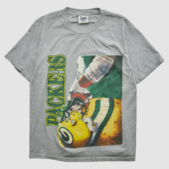 Green Bay Packers Lee Apparel 90s T-shirt Heather Gray Vintage - Fanatics