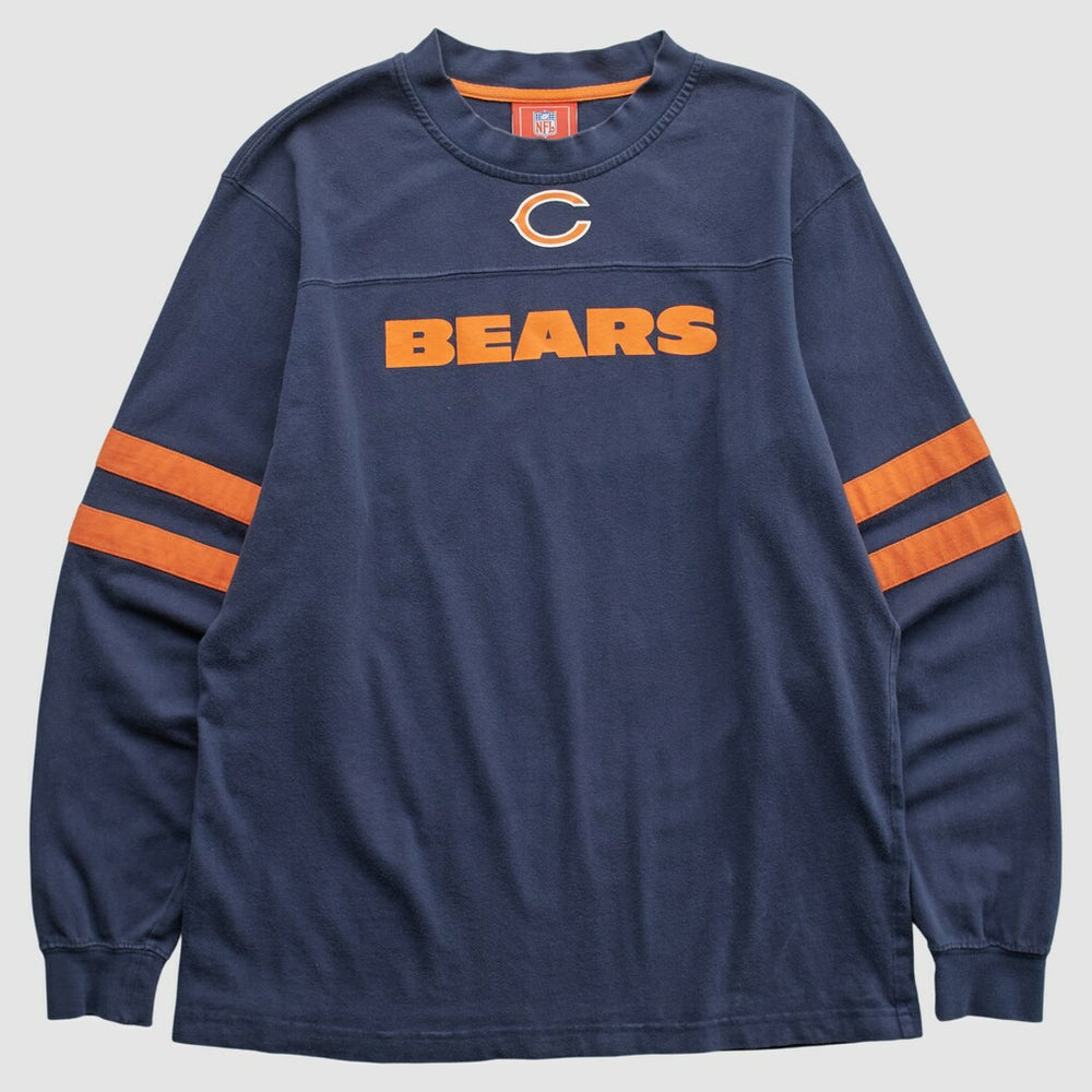 Chicago Bears NFL 2000s Long Sleeve T-shirt Navy Vintage - Fanatics