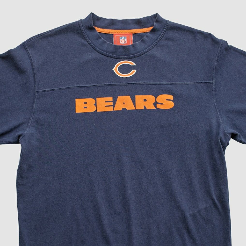 Chicago Bears NFL 2000s Long Sleeve T-shirt Navy Vintage - Fanatics