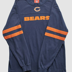 Chicago Bears NFL 2000s Long Sleeve T-shirt Navy Vintage - Fanatics