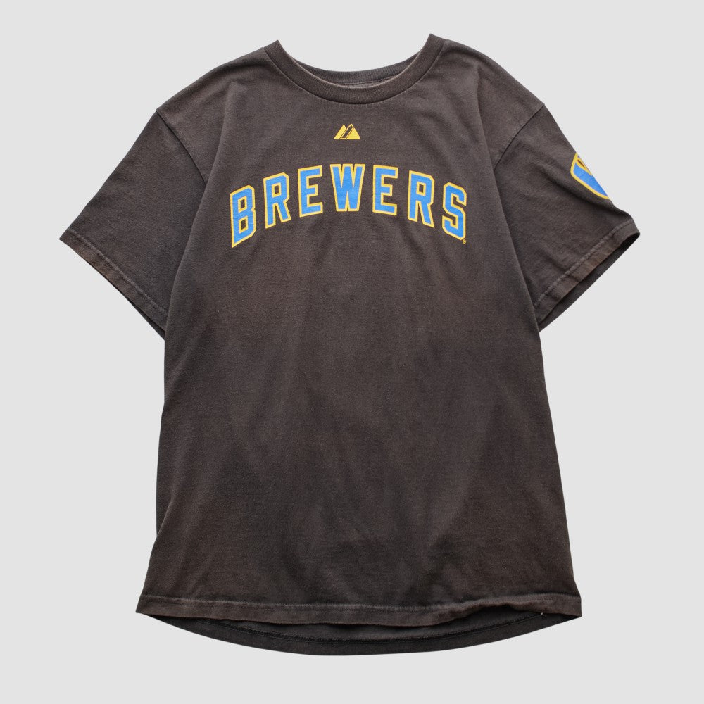 Milwaukee Brewers Majestic 2000s T-shirt Sale