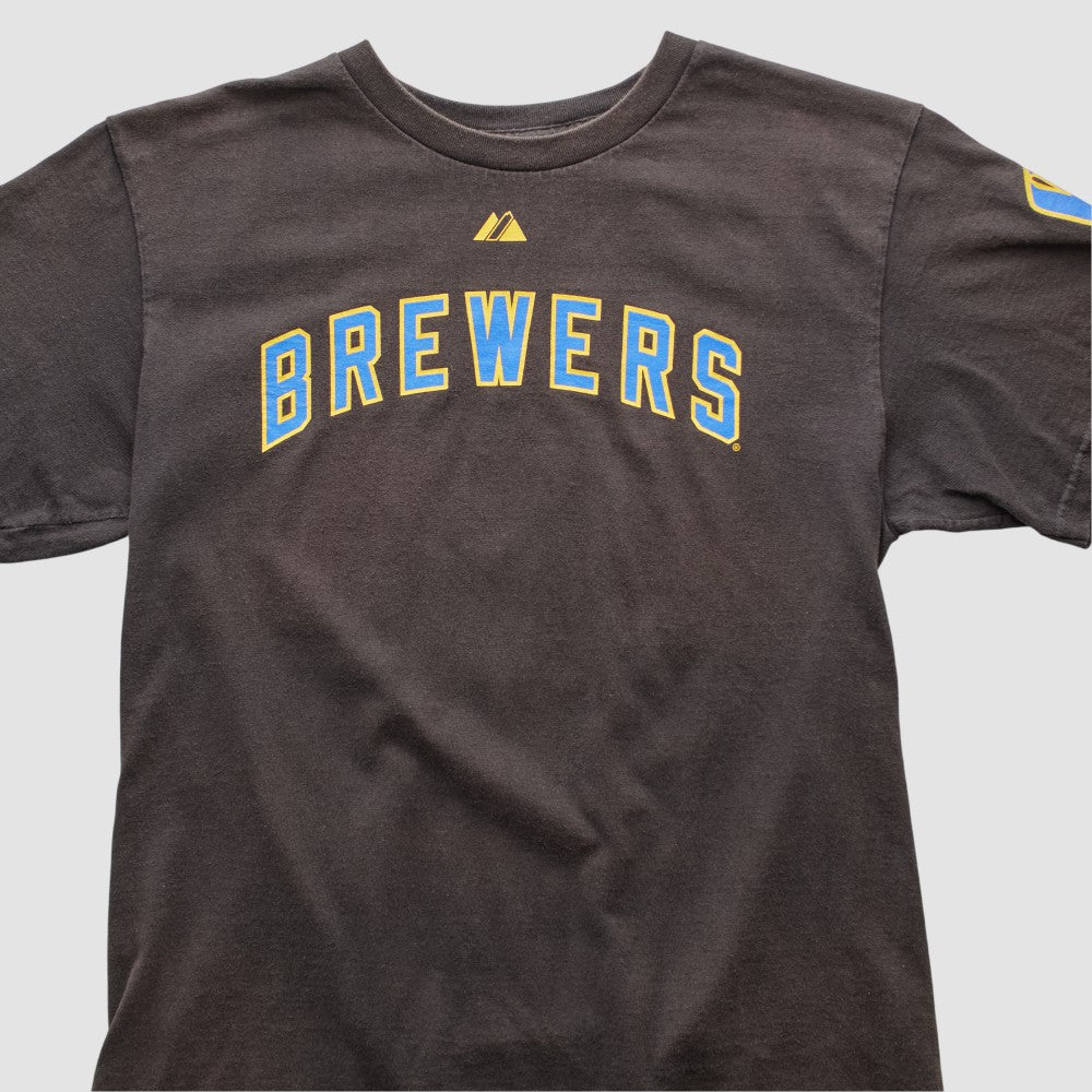 Milwaukee Brewers Majestic 2000s T-shirt Sale