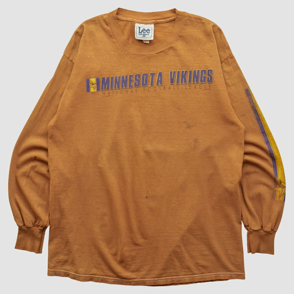 Minnesota Vikings Lee Apparel 2000s Long Sleeve T-shirt Brown Vintage - Fanatics
