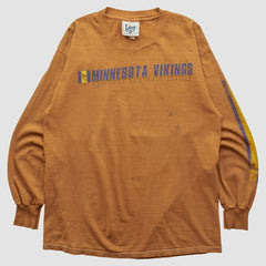 Minnesota Vikings Lee Apparel 2000s Long Sleeve T-shirt Brown Vintage - Fanatics