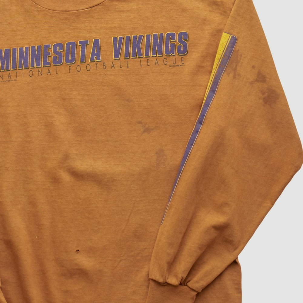 Minnesota Vikings Lee Apparel 2000s Long Sleeve T-shirt Brown Vintage - Fanatics