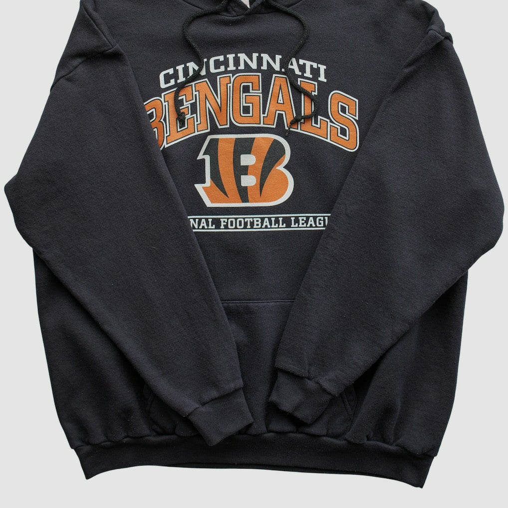Cincinnati Bengals NFL 2010s Hooded Pullover Sweatshirt Black Vintage - Fanatics