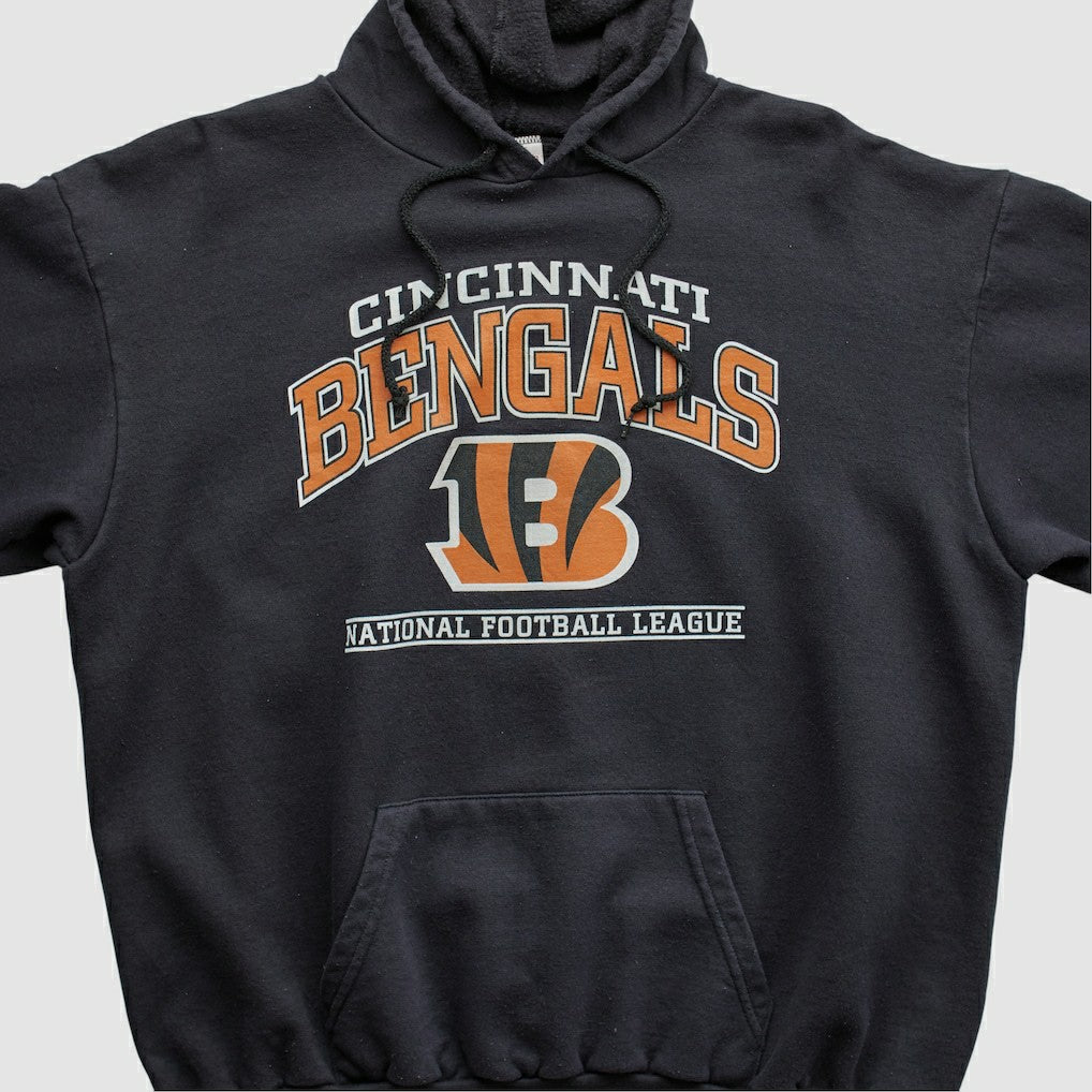 Cincinnati Bengals NFL 2010s Hooded Pullover Sweatshirt Black Vintage - Fanatics