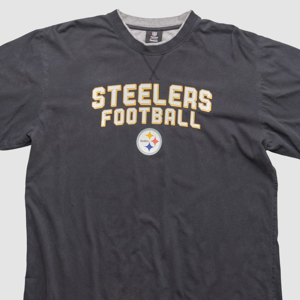 Pittsburgh Steelers Reebok 2010s Long Sleeve T-shirt Black Vintage - Fanatics