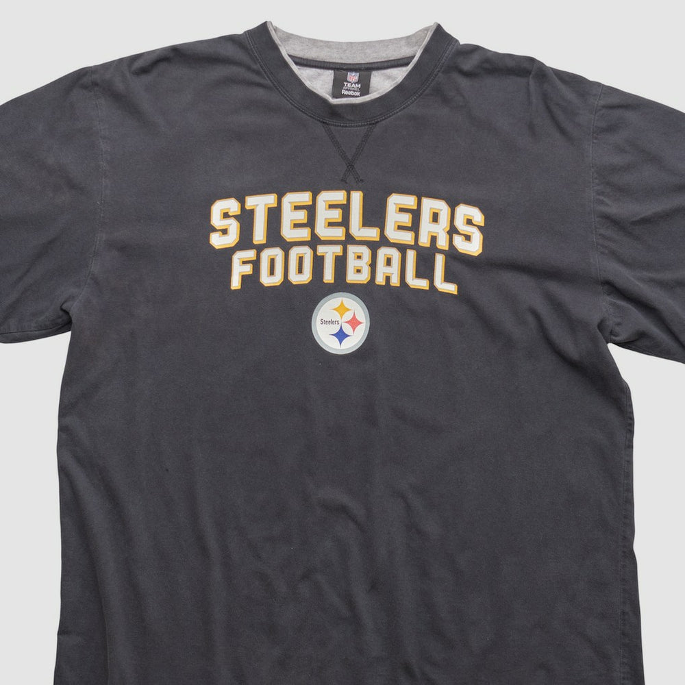 Pittsburgh Steelers Reebok 2010s Long Sleeve T-shirt Black Vintage - Fanatics