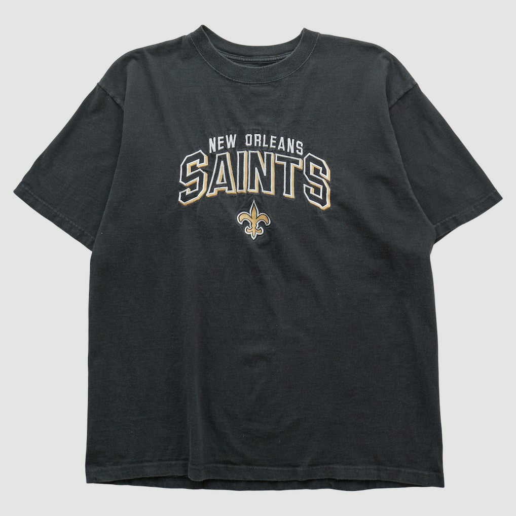 New Orleans Saints Reebok 2000s T-shirt Black Vintage - Fanatics