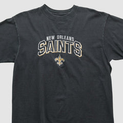 New Orleans Saints Reebok 2000s T-shirt Black Vintage - Fanatics