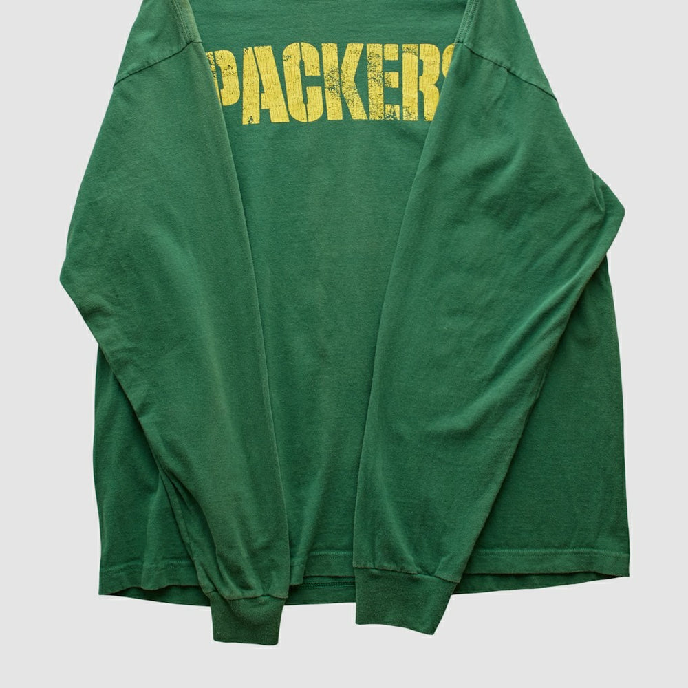 Green Bay Packers Reebok 2000s Long Sleeve T-shirt Green Vintage - Fanatics