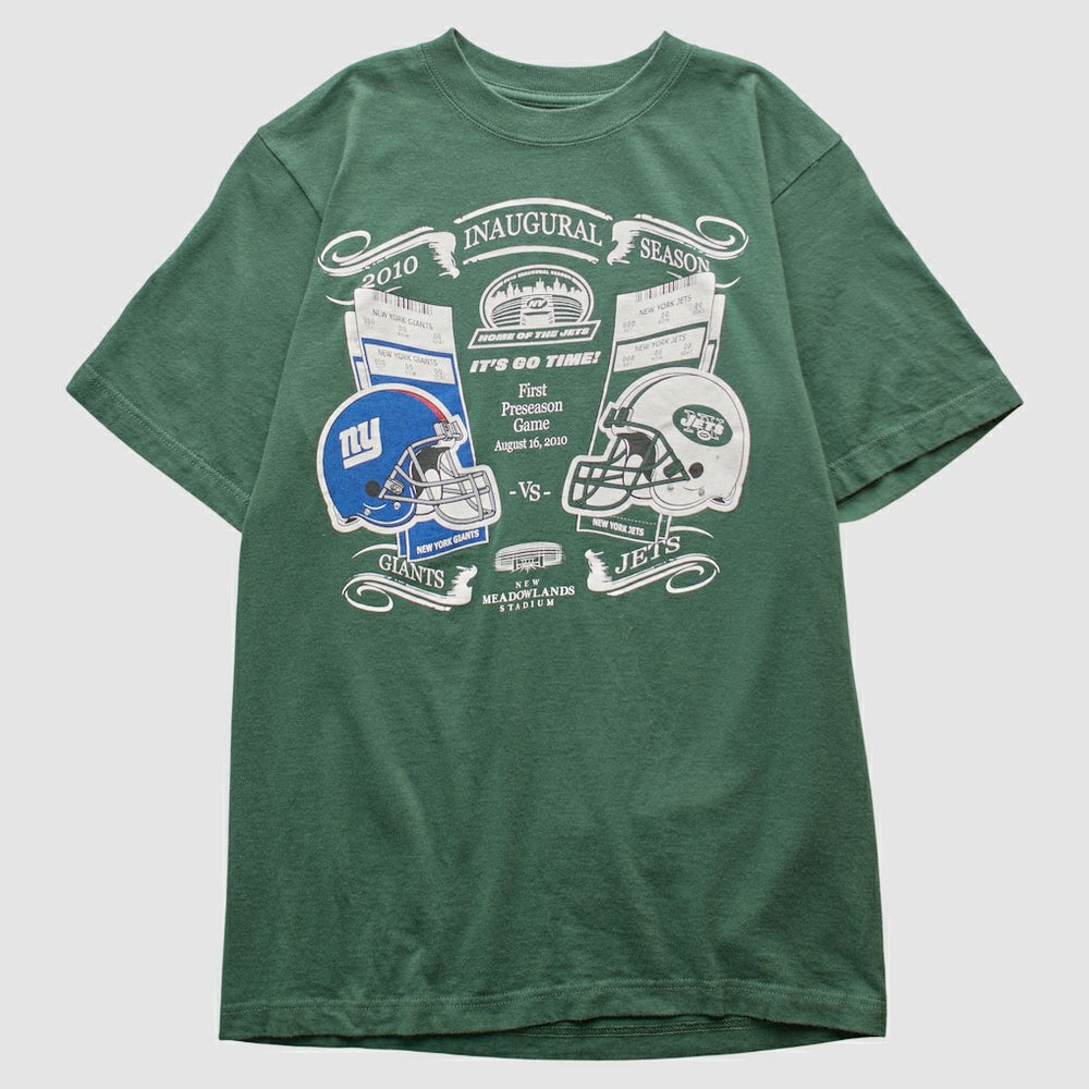 New York Jets Reebok 2010 T-shirt Green Vintage - Fanatics