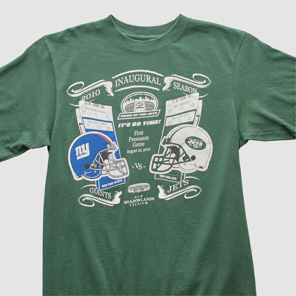 New York Jets Reebok 2010 T-shirt Green Vintage - Fanatics