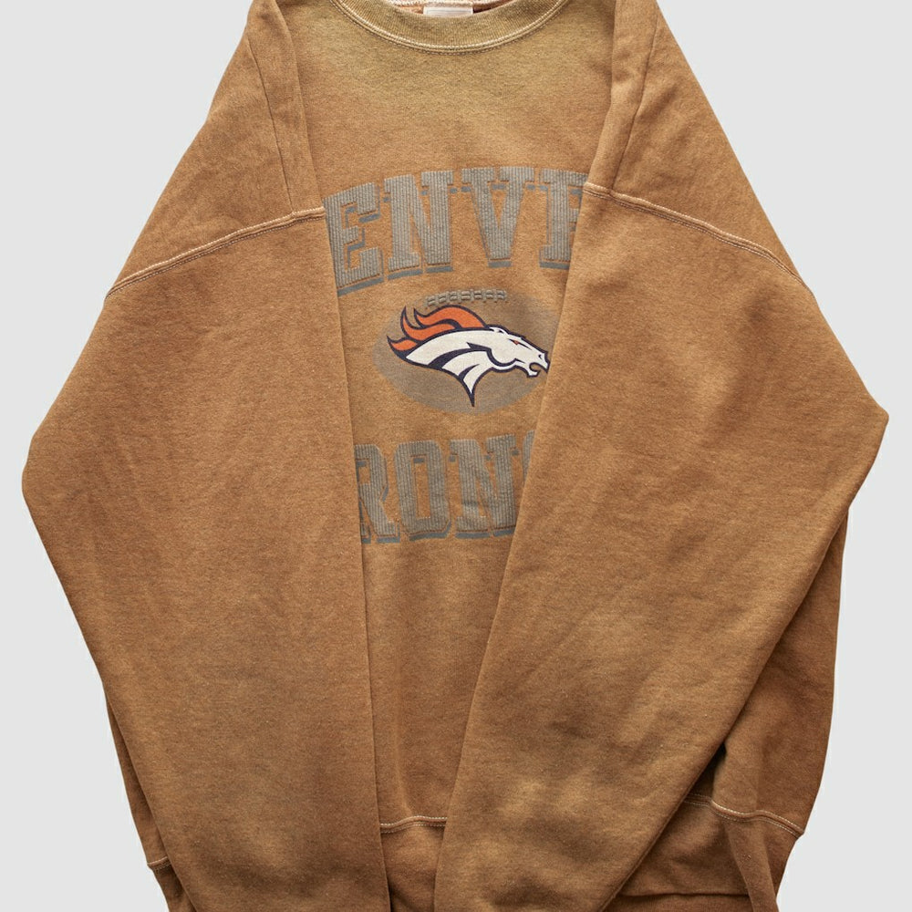 Denver Broncos Pro Player 90s Pullover Sweatshirt Tan Vintage - Fanatics