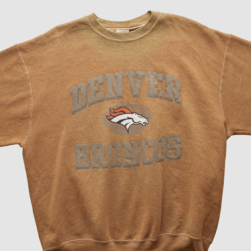 Denver Broncos Pro Player 90s Pullover Sweatshirt Tan Vintage - Fanatics