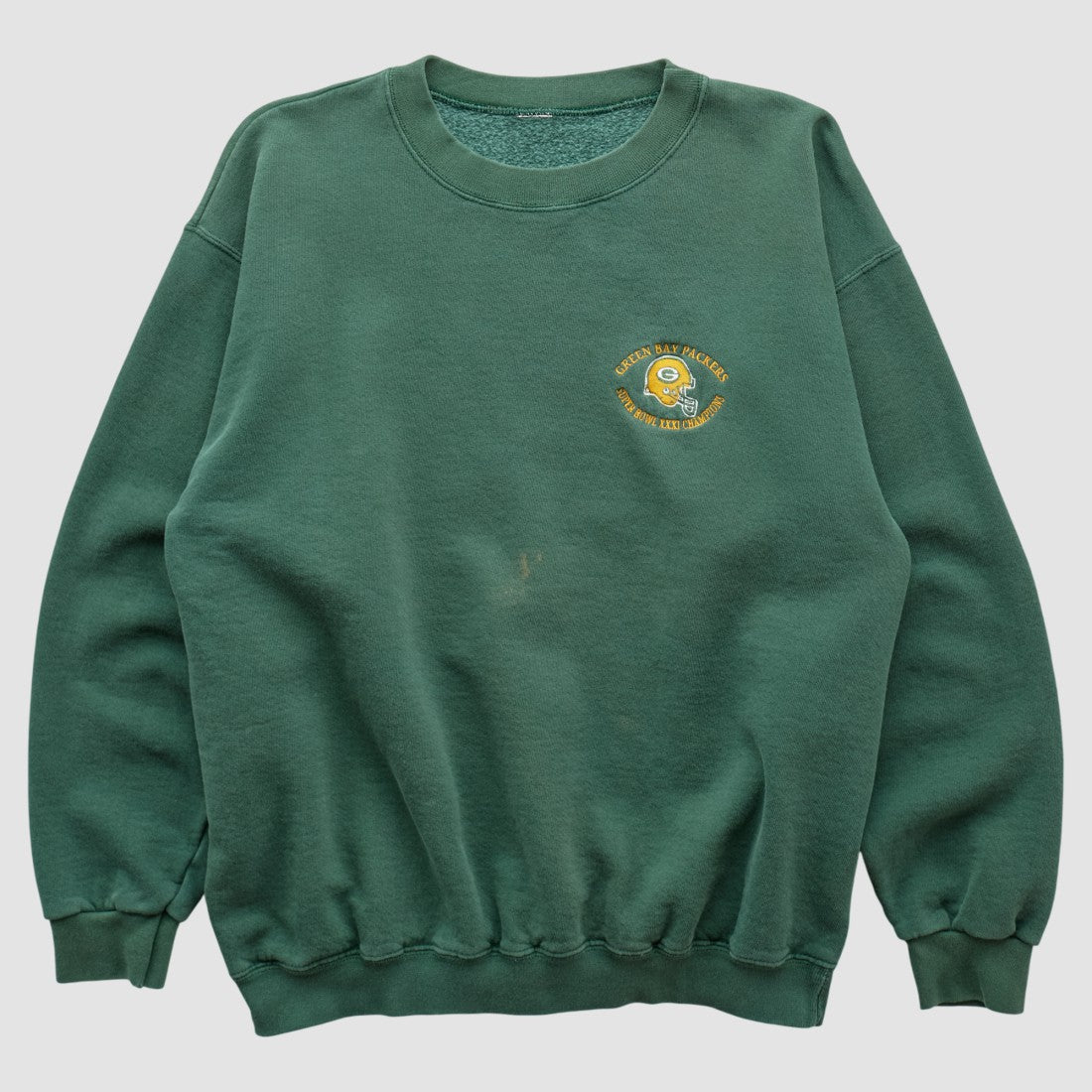 Green Bay Packers 1997 Sweatshirt Green Vintage - Fanatics