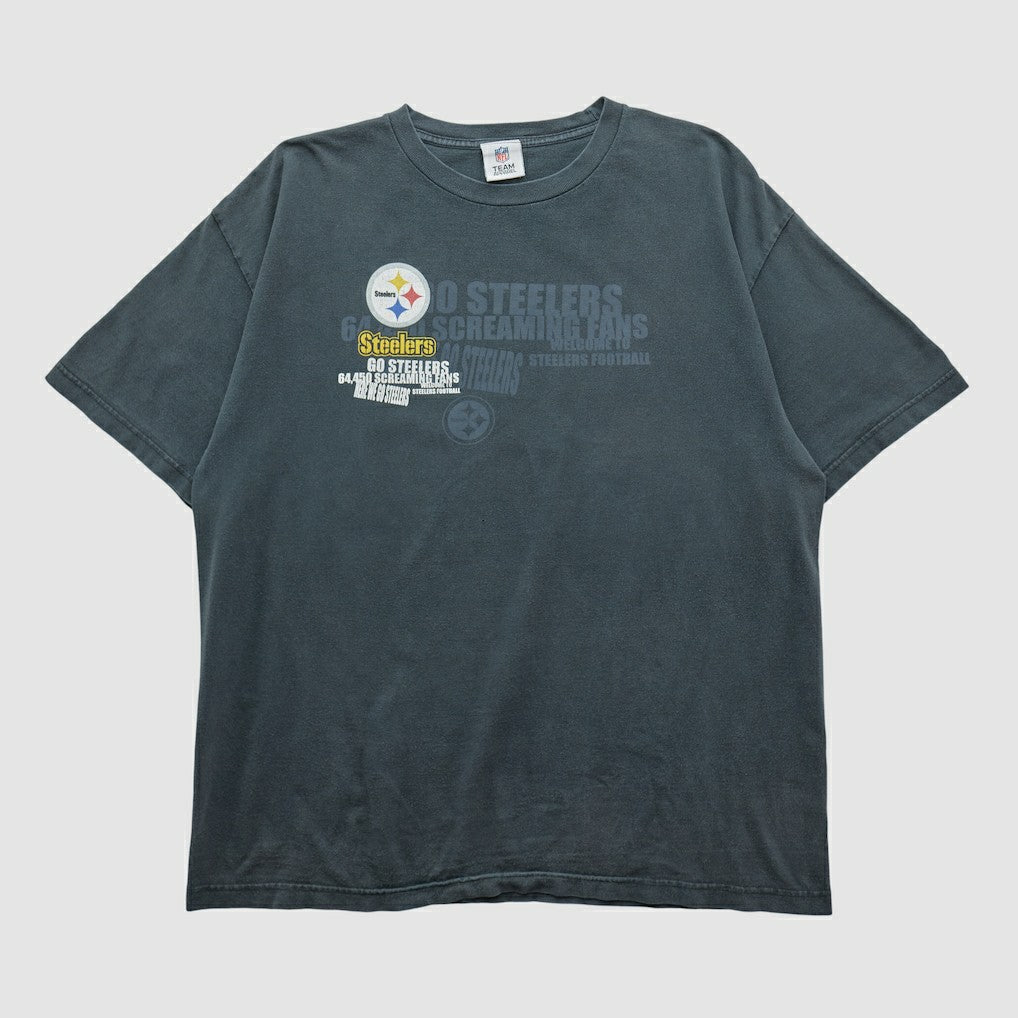 Pittsburgh Steelers NFL 2010s T-shirt Charcoal Vintage - Fanatics