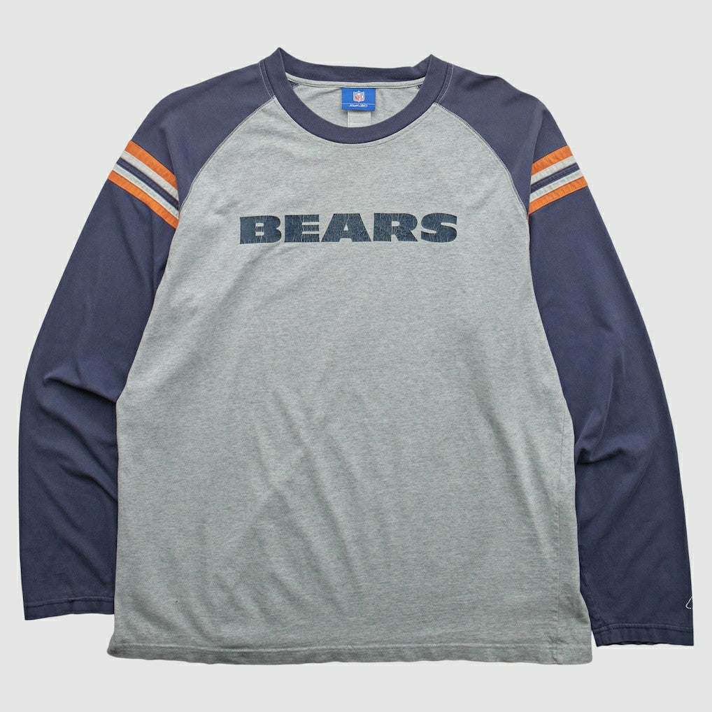 Chicago Bears NFL 2000s Long Sleeve T-shirt Heather Gray Vintage - Fanatics