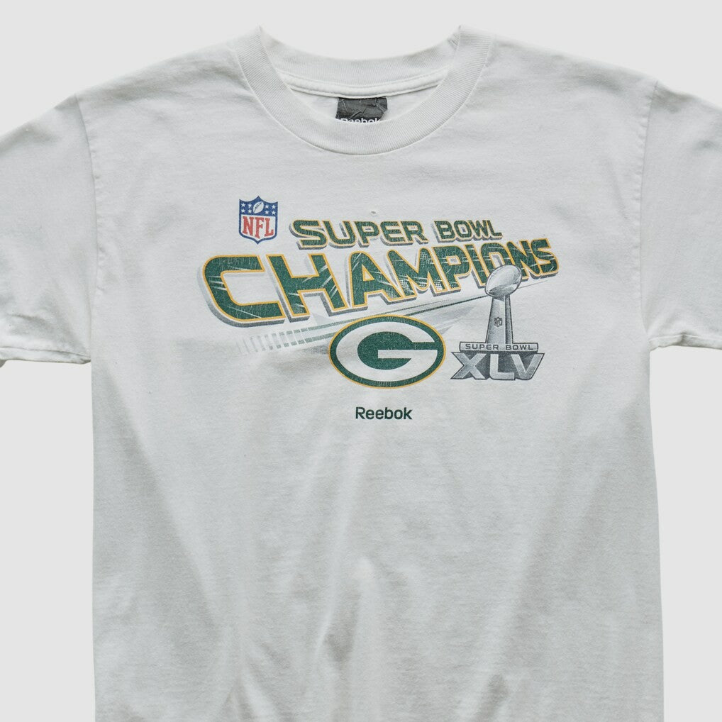 Green Bay Packers Reebok 2011 T-shirt White Vintage - Fanatics