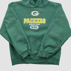 Green Bay Packers NFL 2000s Hooded Sweatshirt Green Vintage - Fanatics