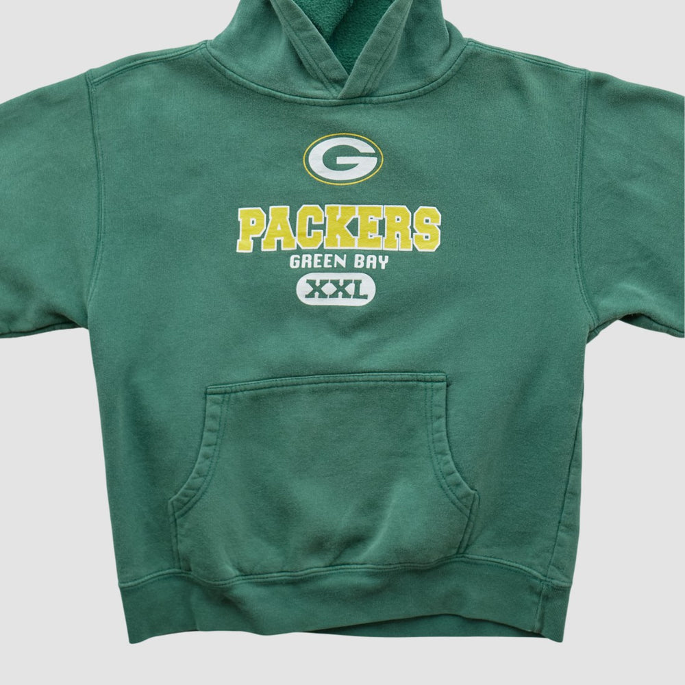 Green Bay Packers NFL 2000s Hooded Sweatshirt Green Vintage - Fanatics