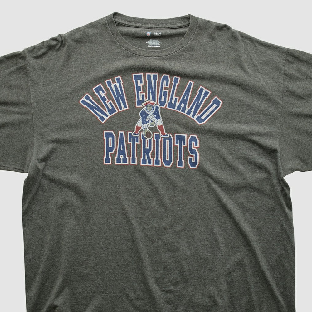 New England Patriots NFL 2010s Long Sleeve T-shirt Dark Heather Gray Vintage - Fanatics