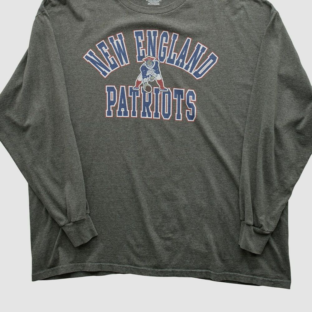 New England Patriots NFL 2010s Long Sleeve T-shirt Dark Heather Gray Vintage - Fanatics