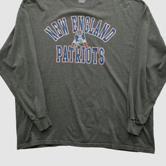 New England Patriots NFL 2010s Long Sleeve T-shirt Dark Heather Gray Vintage - Fanatics